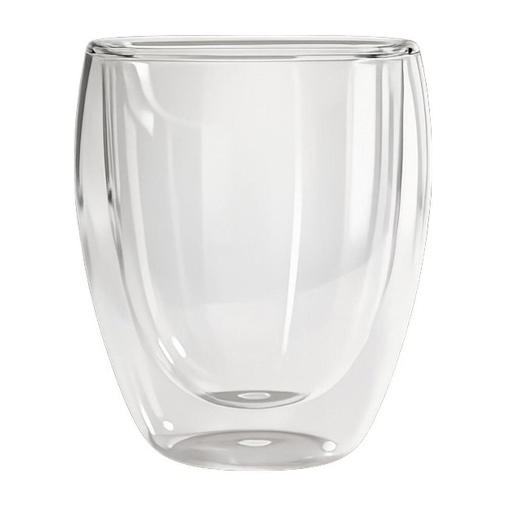 Copo Parede Dupla Vidro 380ml 2 Peças Transparente
