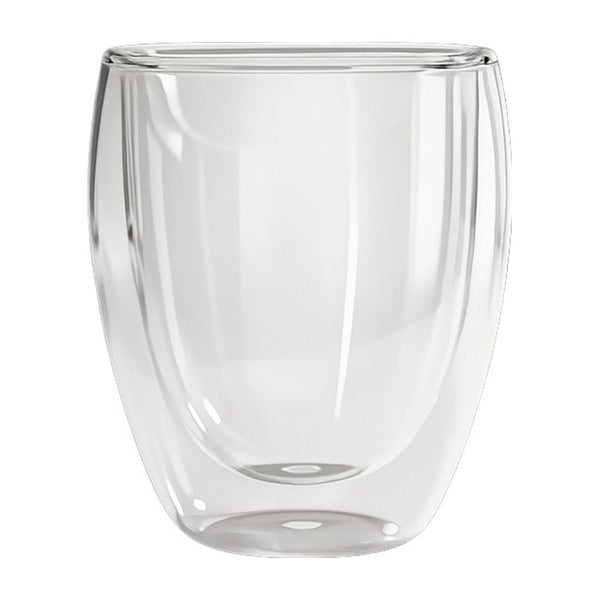 Copo Parede Dupla Vidro 380ml 2 Peças Transparente
