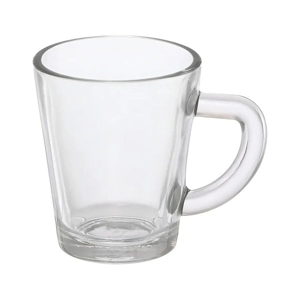 Jogo de 6 Xícaras De Vidro Transparente Café Lisa 70ml